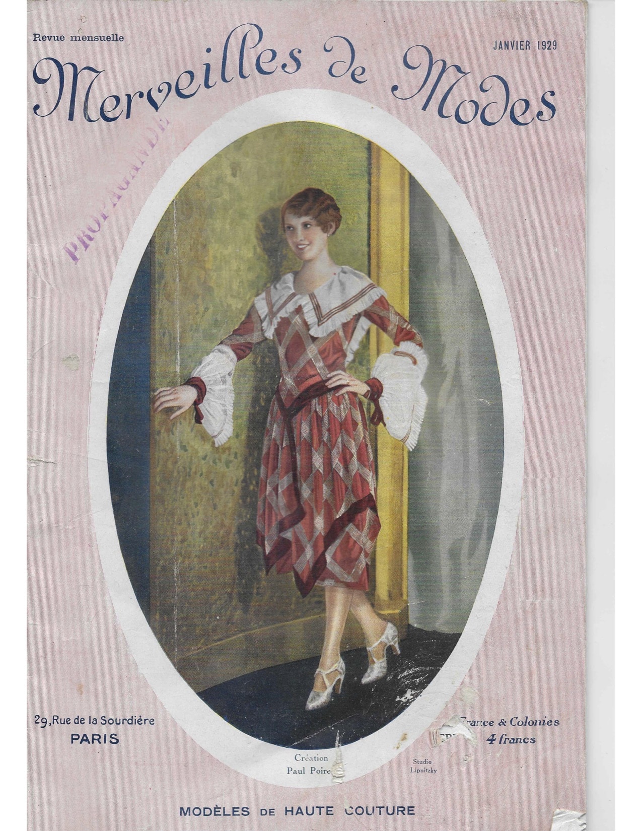 Merveilles de Modes, janvier 1929