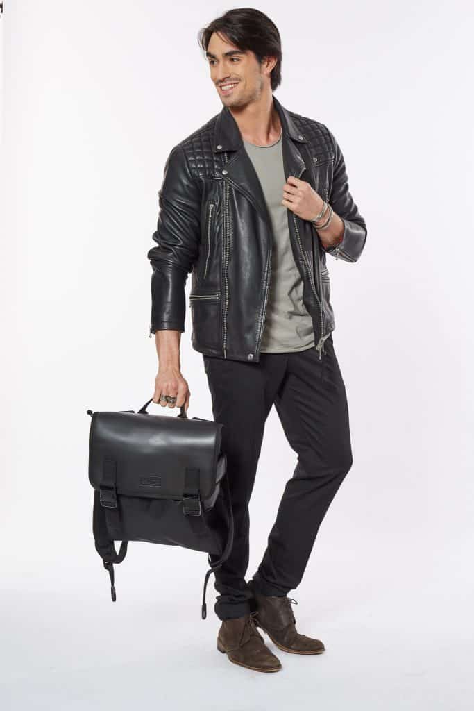 LOVE AFFAIR cuir pailleté gris